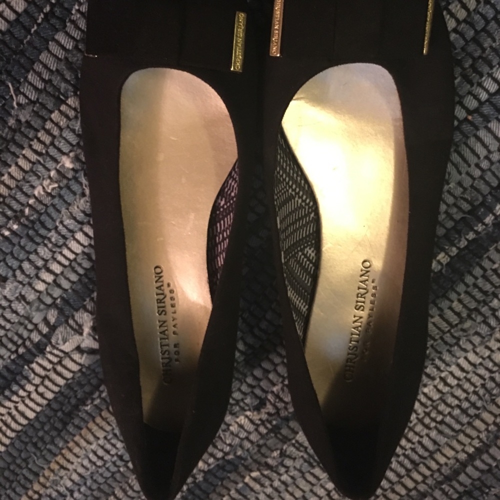 💫Black and gold embellished flats💫